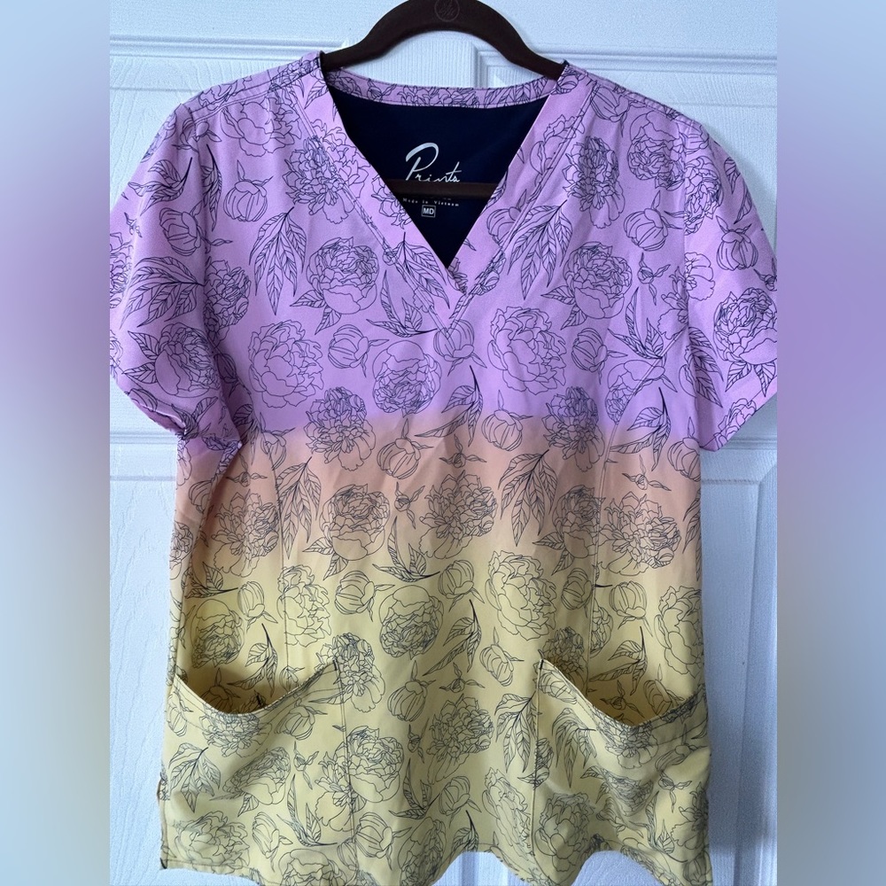Prints by Maevn Scrub Top